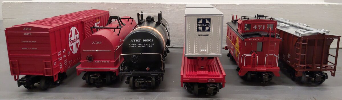 MTH 20-90013 O Santa Fe Premier Freight Car Set (Set of 6) EX/Box