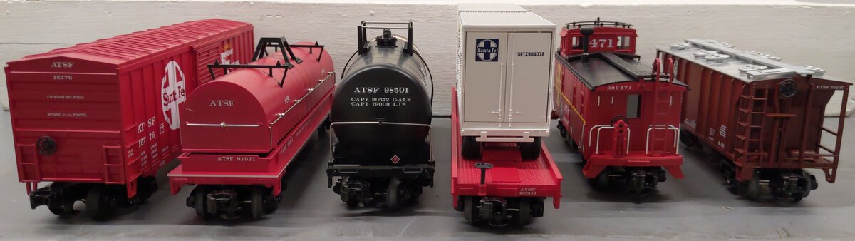 MTH 20-90013 O Santa Fe Premier Freight Car Set (Set of 6) EX/Box