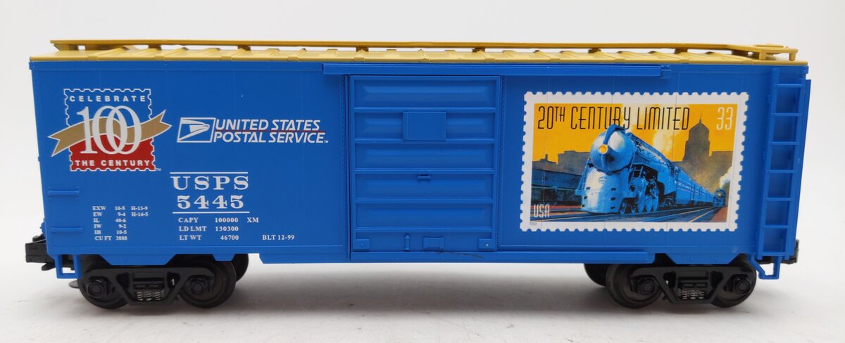 MTH 20-93039 O Gauge USPS 20th Century Limited Boxcar #5445 LN/Box