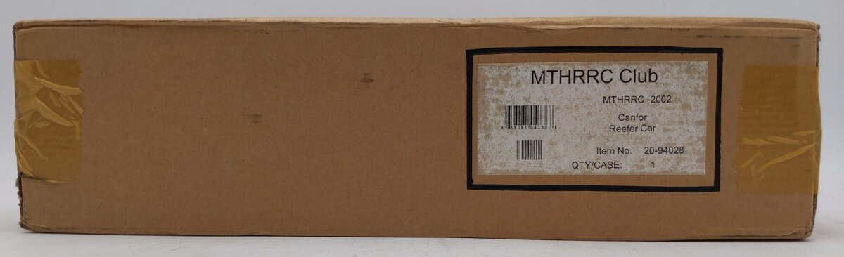 MTH 20-94028 O Gauge MTHRRC 2002 Canfor Reefer Car #2102 MT/Box