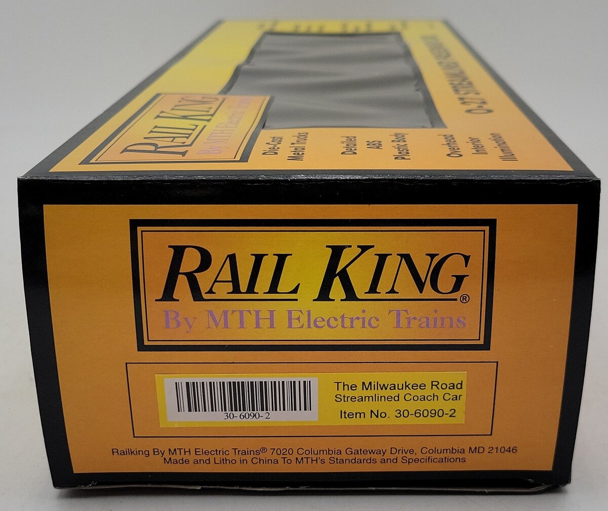 MTH 30-6090-2 O Gauge Milwaukee Road Hiawatha Streamline Coach Car #437 LN/Box