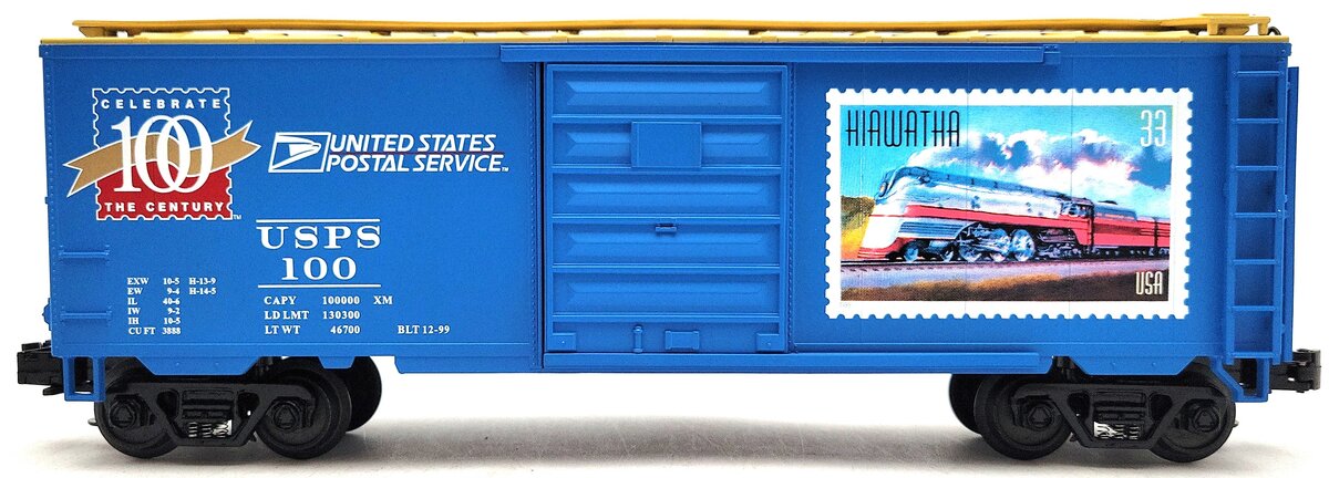 MTH 20-93041 O Gauge US Post Office 40' Single Door Boxcar #100 LN/Box