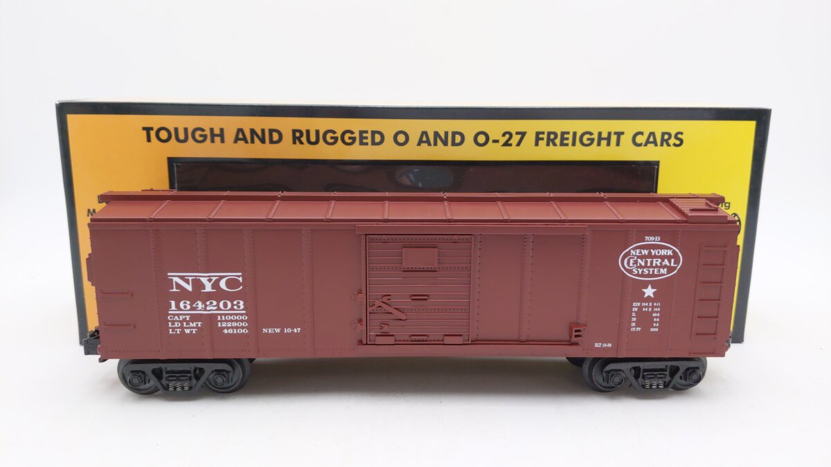 MTH 30-7440 O Gauge New York Central Boxcar #164203 LN/Box