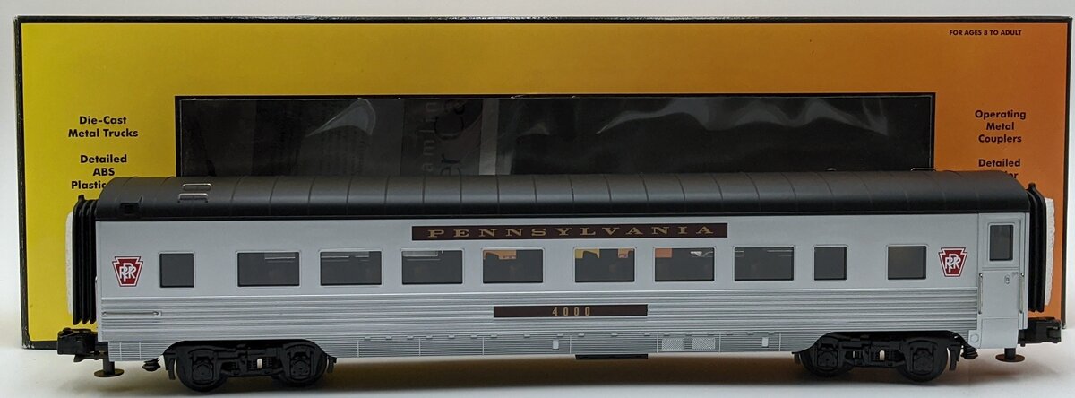MTH 30-6716 O Pennsylvania 60' Streamlined Coach Car EX/Box
