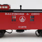MTH 30-7723 O Gauge Baltimore & Ohio Woodsided Caboose #C1676 EX/Box