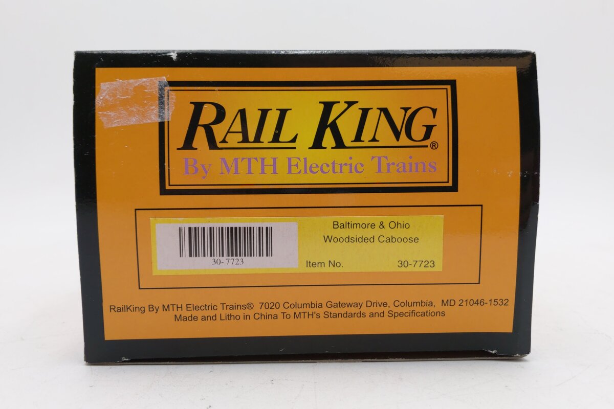MTH 30-7723 O Gauge Baltimore & Ohio Woodsided Caboose #C1676 EX/Box