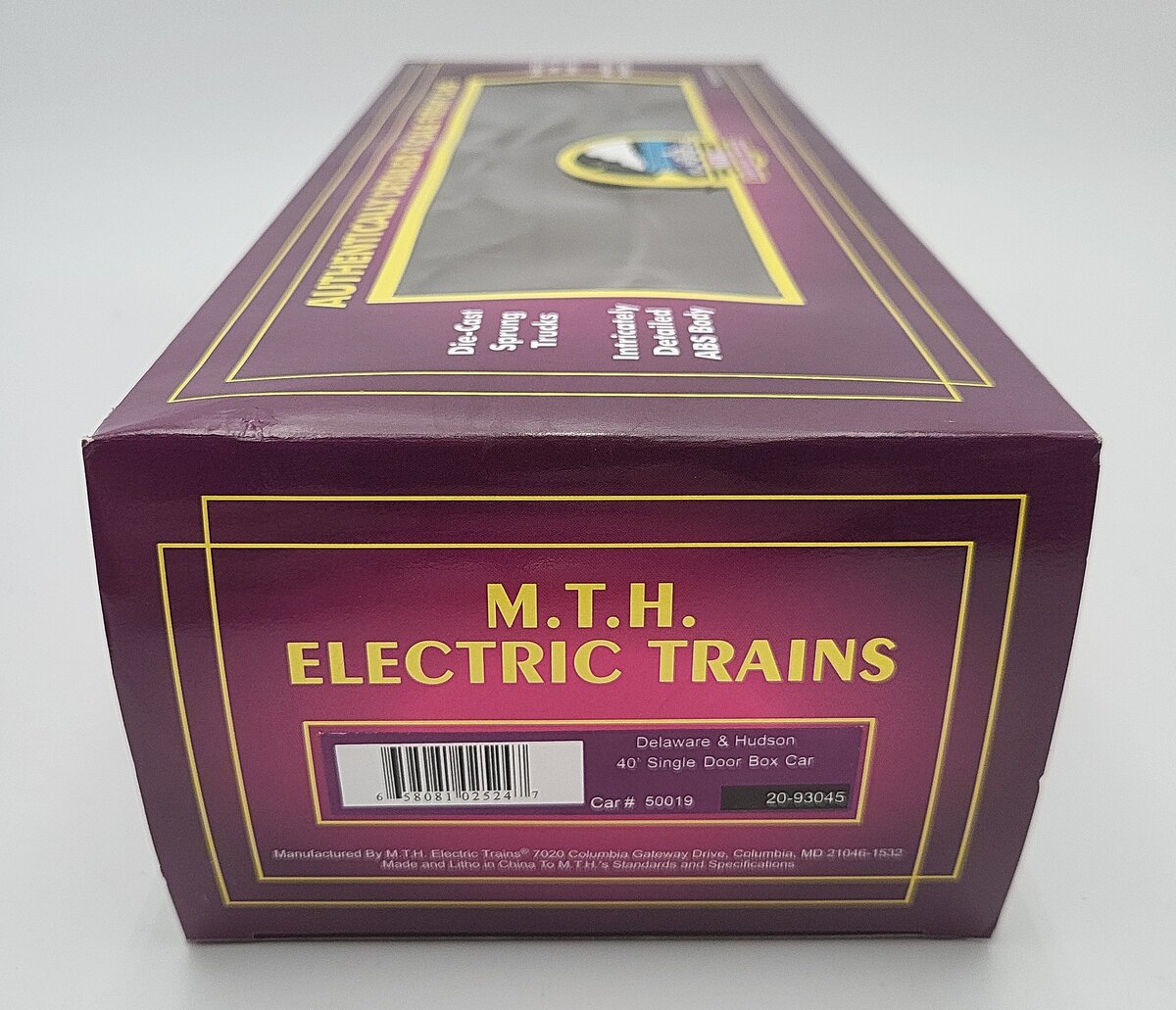 MTH 20-93045 O Scale Delaware & Hudson Box Car #50019 EX/Box