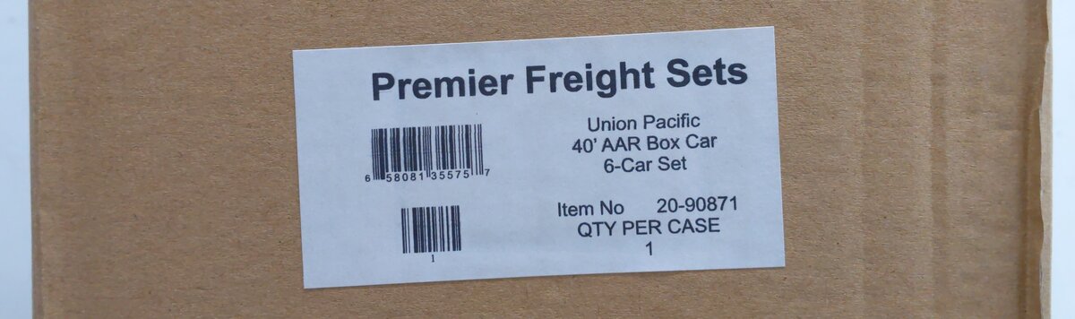 MTH 20-90871 O Gauge Union Pacific 40' AAR 6-Car Boxcar Set MT/Box