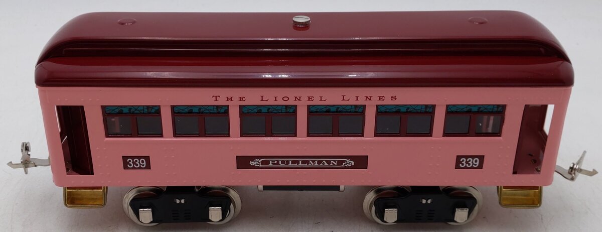 MTH 11-40025 Standard Gauge Lionel Lines Pullmen Pink Coach Passenger Car #339 NIB