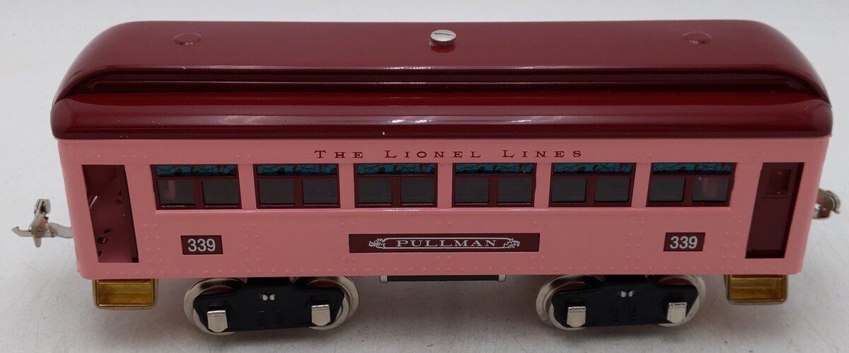 MTH 11-40025 Standard Gauge Lionel Lines Pullmen Pink Coach Passenger Car #339 NIB