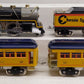 MTH 10-1236-1 Std. Gauge Tinplate Chessie System Steam Passenger Set w/PS2 #384 EX/Box