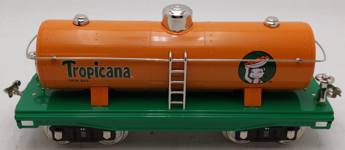MTH 11-30118 Standard Gauge Tropicana Lionel Replica Tank Car #825 LN/Box
