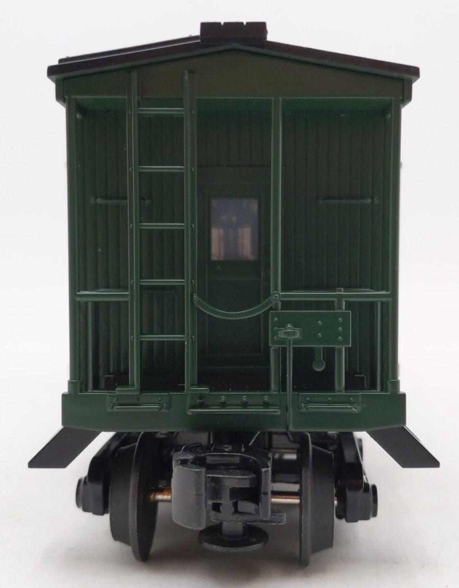 MTH 30-7725 O Gauge Northern Pacific Work Caboose with Bay Window LN/Box