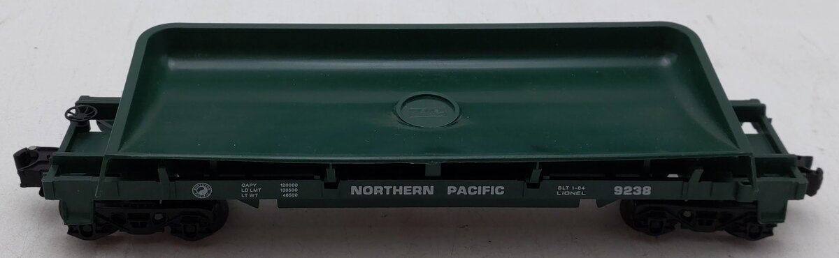 Lionel 6-9238 O Gauge Northern Pacific Log Dump Car EX/Box