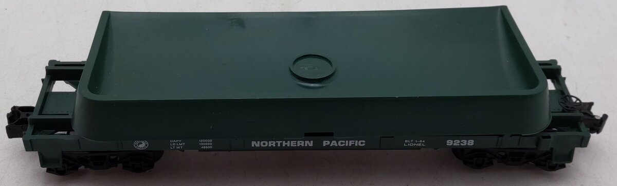Lionel 6-9238 O Gauge Northern Pacific Log Dump Car EX/Box
