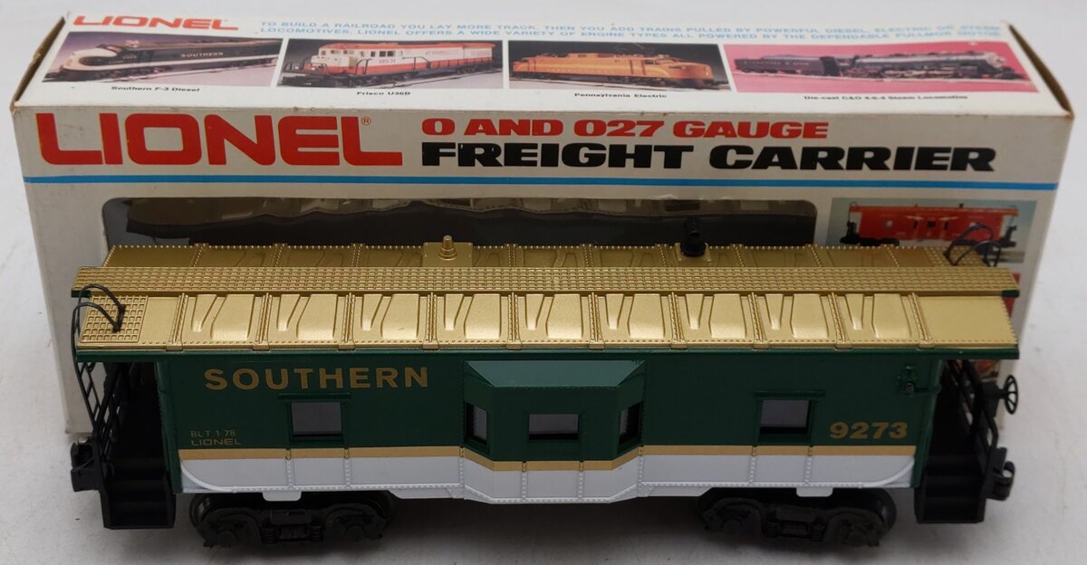 Lionel 6-9273 O Gauge Southern Bay Window Lighted Caboose EX/Box