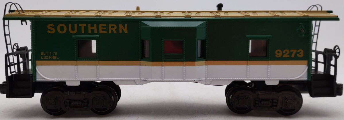 Lionel 6-9273 O Gauge Southern Bay Window Lighted Caboose EX/Box