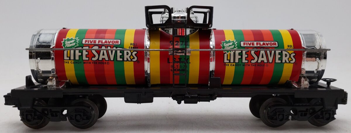 Lionel 6-9278 O Gauge Lifesavers Chrome Plated Single Dome Tank Car EX/Box