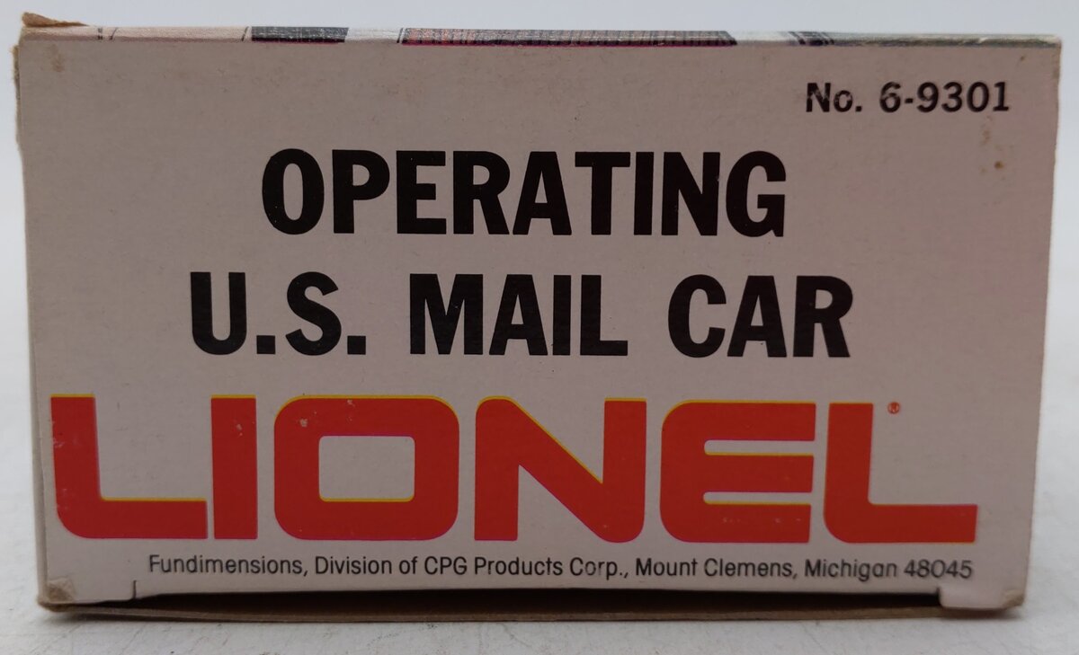 Lionel 6-9301 O Gauge US Mail Operating Boxcar #9301 EX/Box