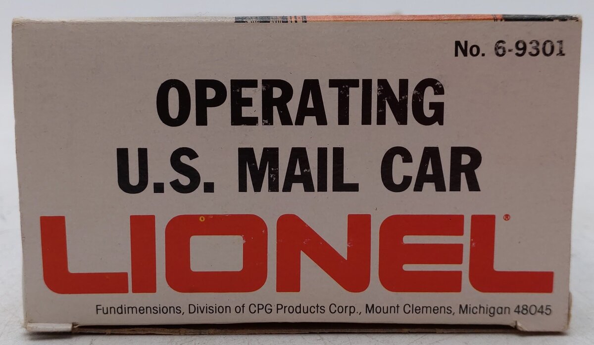 Lionel 6-9301 O Gauge US Mail Operating Boxcar #9301 EX/Box