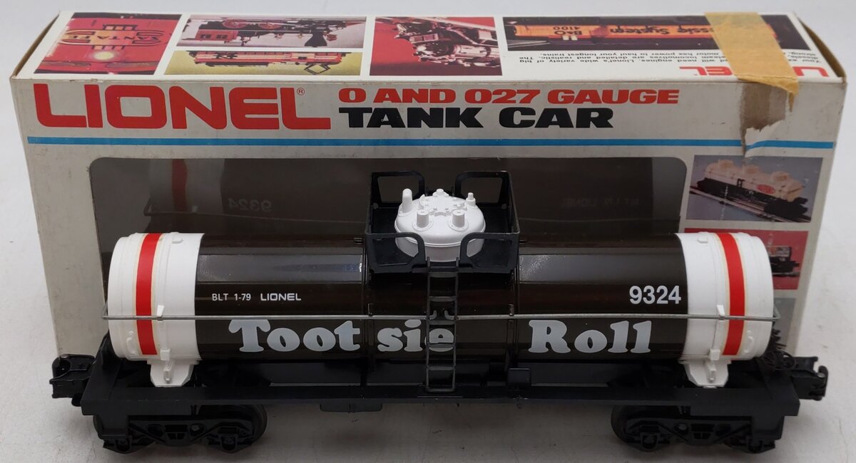 Lionel 6-9324 O Gauge Tootsie Roll Single Dome Tank Car EX/Box