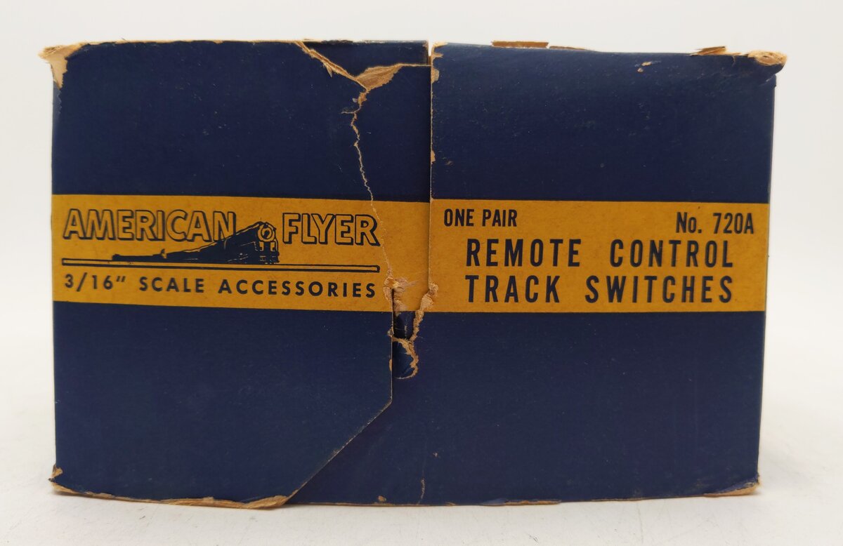 American Flyer 720A Vintage S Electric Remote Control Switches (Pair) VG/Box