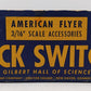 American Flyer 720A Vintage S Electric Remote Control Switches (Pair) VG/Box