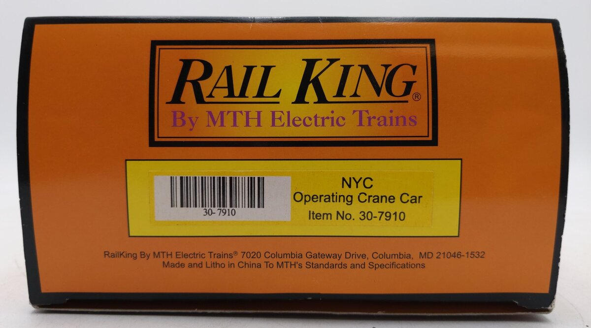MTH 30-7910 O Gauge New York Central Operating Crane Car X-27 LN/Box
