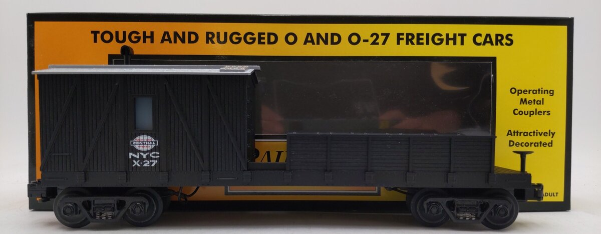 MTH 30-7912 O Gauge New York Central Crane Tender Car #X-27 LN/Box