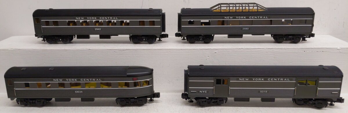 MTH 30-6080 New York Central Streamlined Passenger (4) NIB