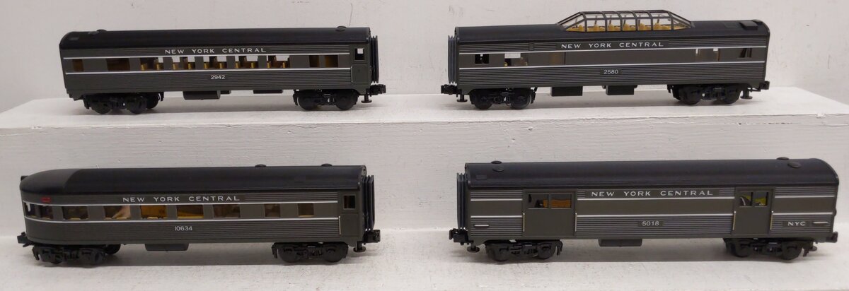 MTH 30-6080 New York Central Streamlined Passenger (4) NIB