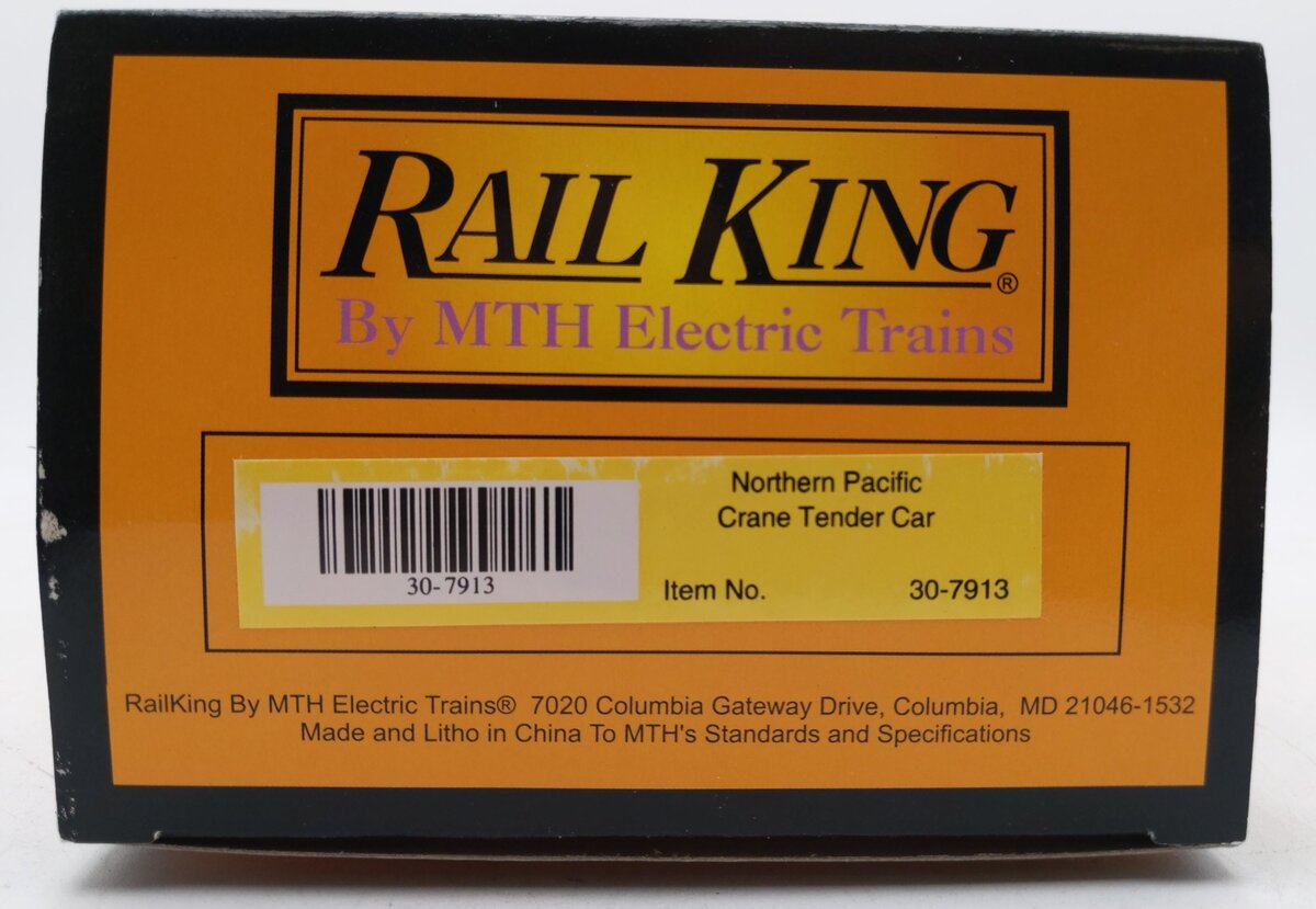 MTH 30-7913 O Gauge Northern Pacific Crane Tender Car #10970 LN/Box