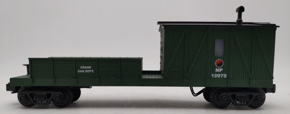 MTH 30-7913 O Gauge Northern Pacific Crane Tender Car #10970 LN/Box