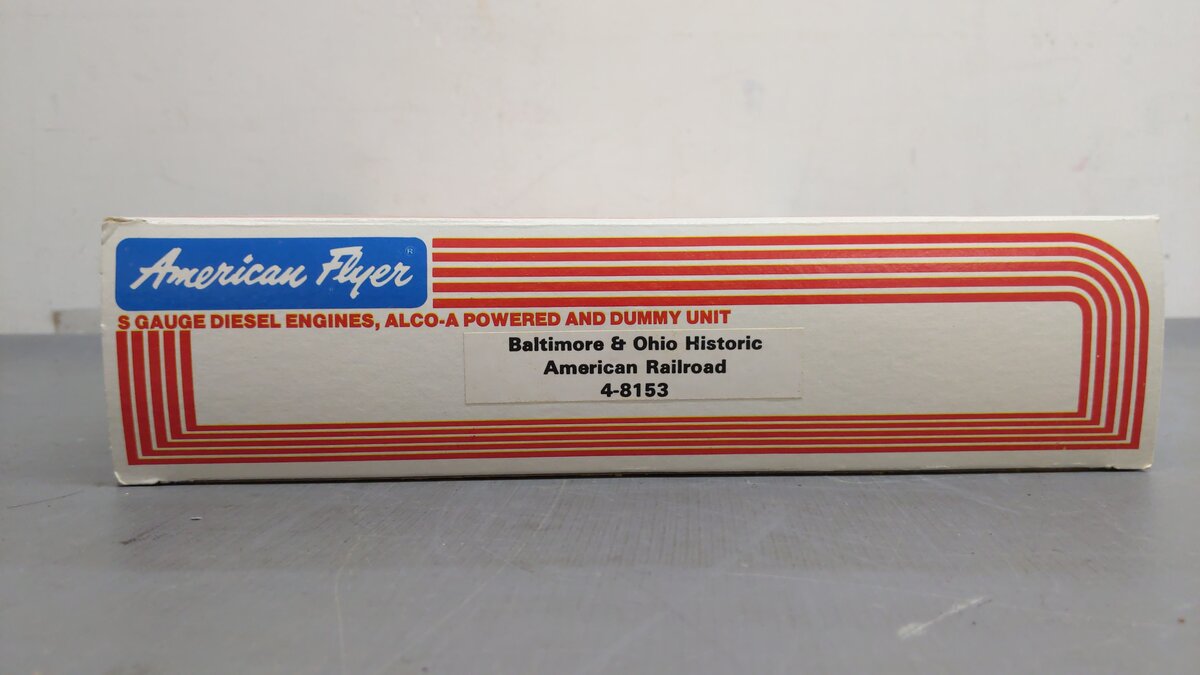 American Flyer 4-8153 S Baltimore & Ohio Historic American Diesel Locomotive Set EX/Box