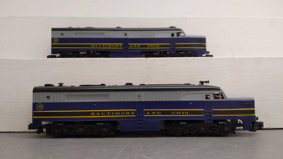 American Flyer 4-8153 S Baltimore & Ohio Historic American Diesel Locomotive Set EX/Box