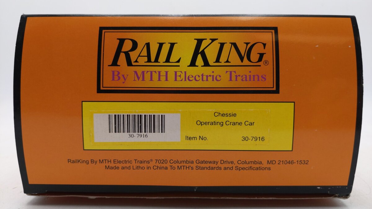 MTH 30-7916 O Gauge Chessie Operating Crane Car #90029 LN/Box