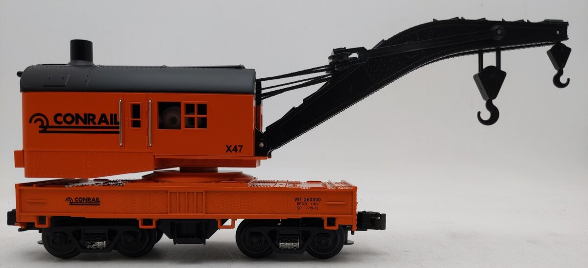 MTH 30-7917 O Gauge Conrail Crane Car #X47 LN/Box