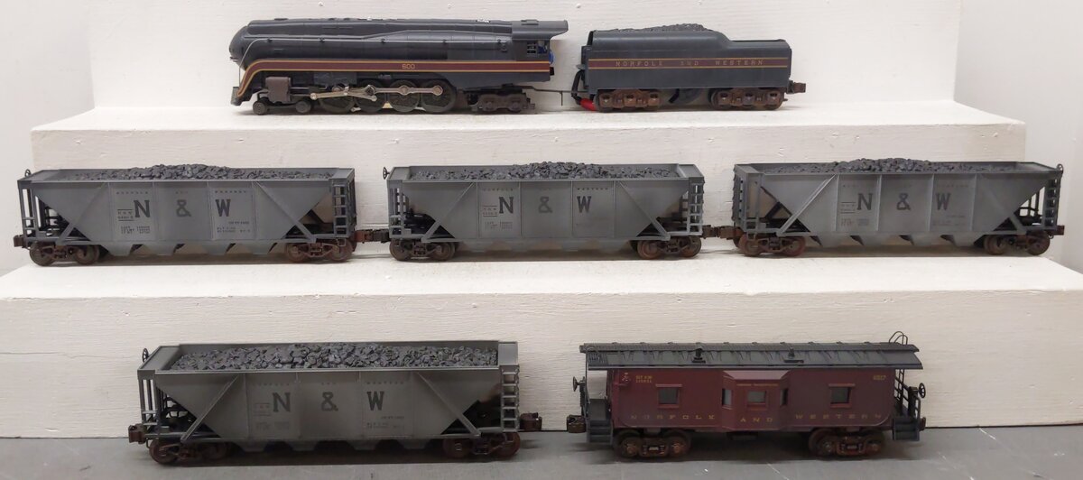 Lionel 6-11909 O Gauge Norfolk & Western Warhorse Steam Freight Set with TMCC EX/Box