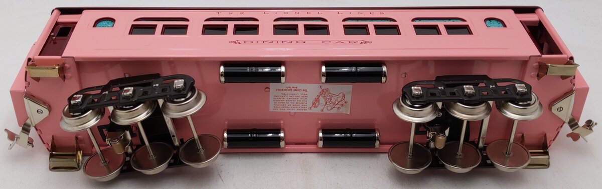 MTH 11-40056 Standard Gauge Lionel Lines Pink Diner Car w/ Brass Trim EX/Box