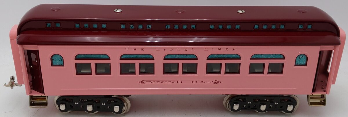 MTH 11-40056 Standard Gauge Lionel Lines Pink Diner Car w/ Brass Trim EX/Box