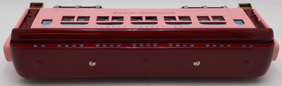MTH 11-40056 Standard Gauge Lionel Lines Pink Diner Car w/ Brass Trim EX/Box