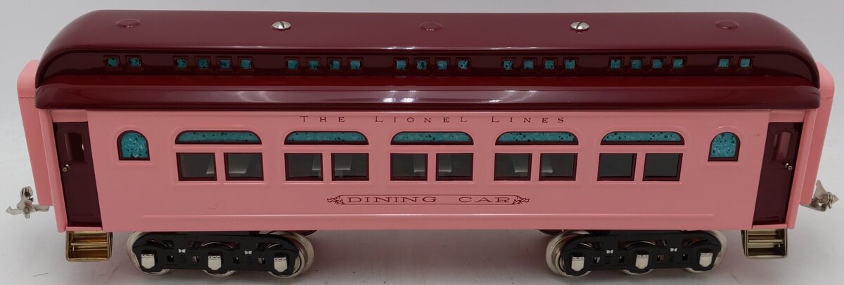 MTH 11-40056 Standard Gauge Lionel Lines Pink Diner Car w/ Brass Trim EX/Box