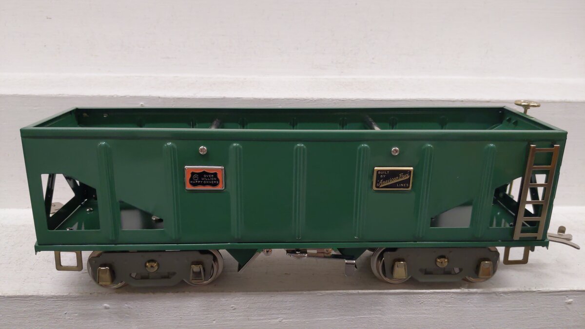 American Flyer 11-30100 Standard Gauge American Flyer Line Green Hopper Car EX/Box