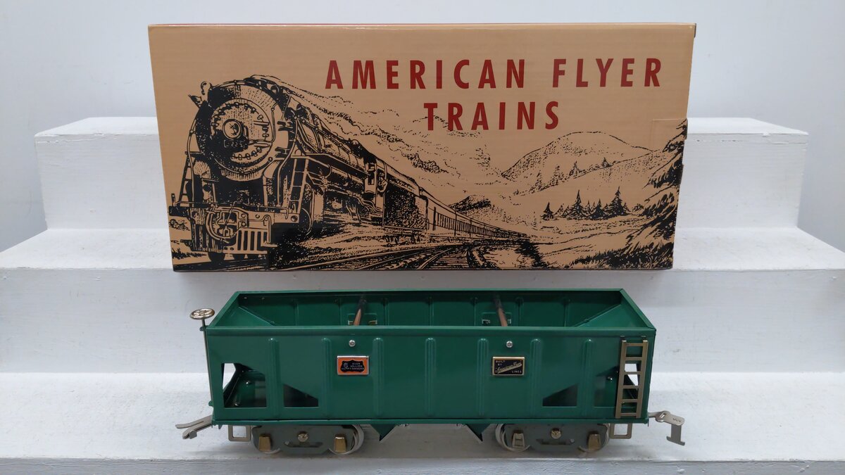American Flyer 11-30100 Standard Gauge American Flyer Line Green Hopper Car EX/Box