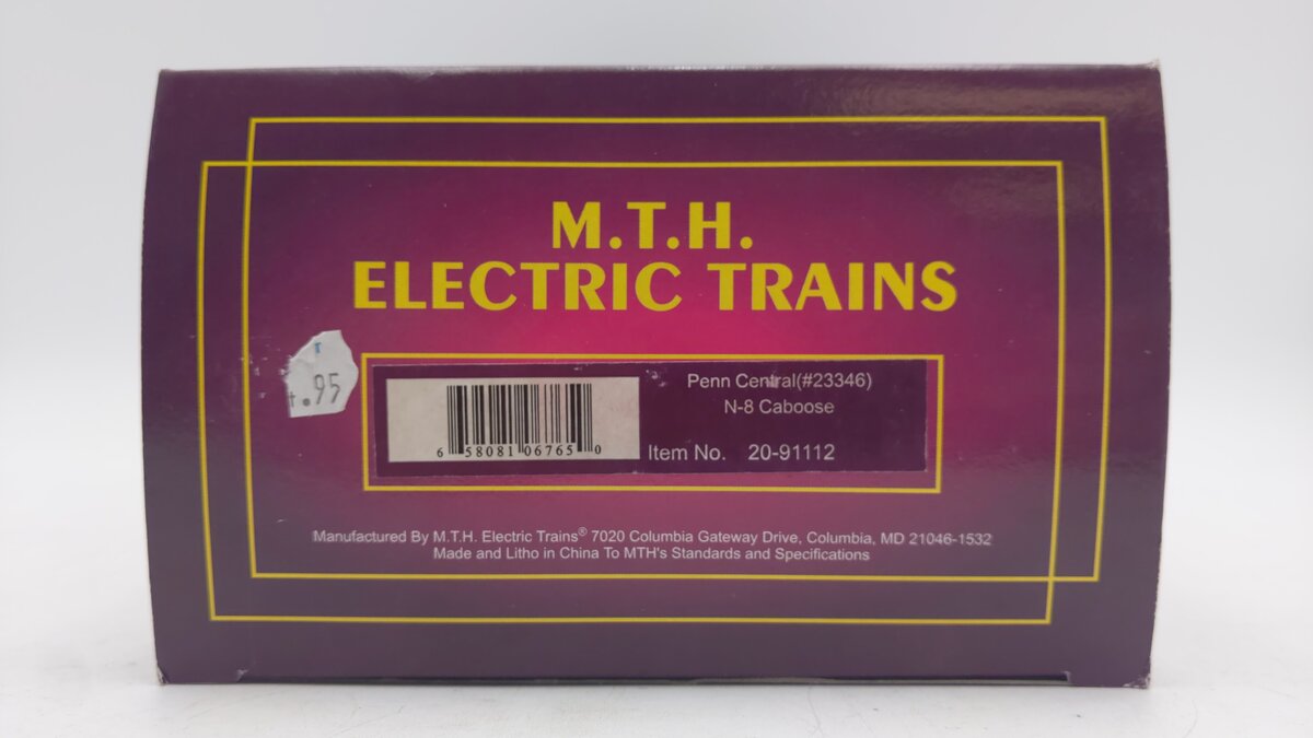 MTH 20-91112 Penn Central N-8 Caboose #23346 LN/Box