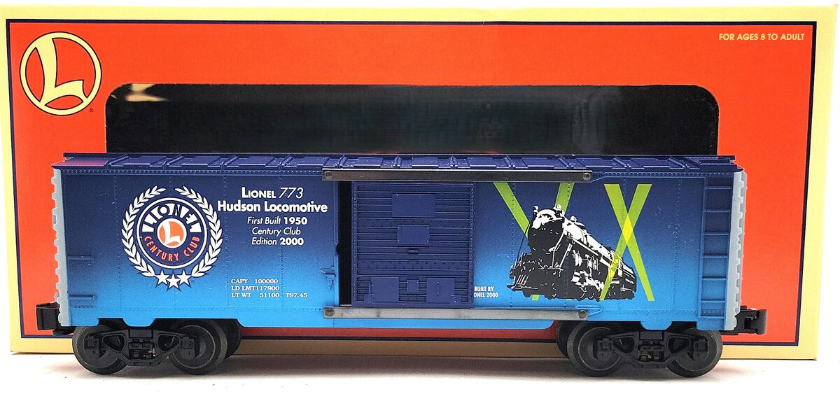 Lionel 6-39201 O Gauge Century Club Hudson Boxcar #773 LN/Box