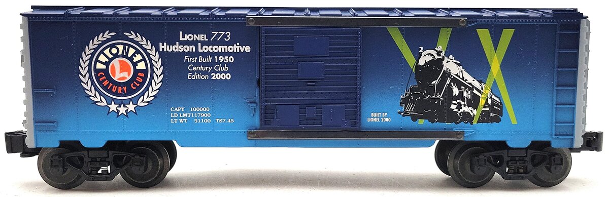 Lionel 6-39201 O Gauge Century Club Hudson Boxcar #773 LN/Box