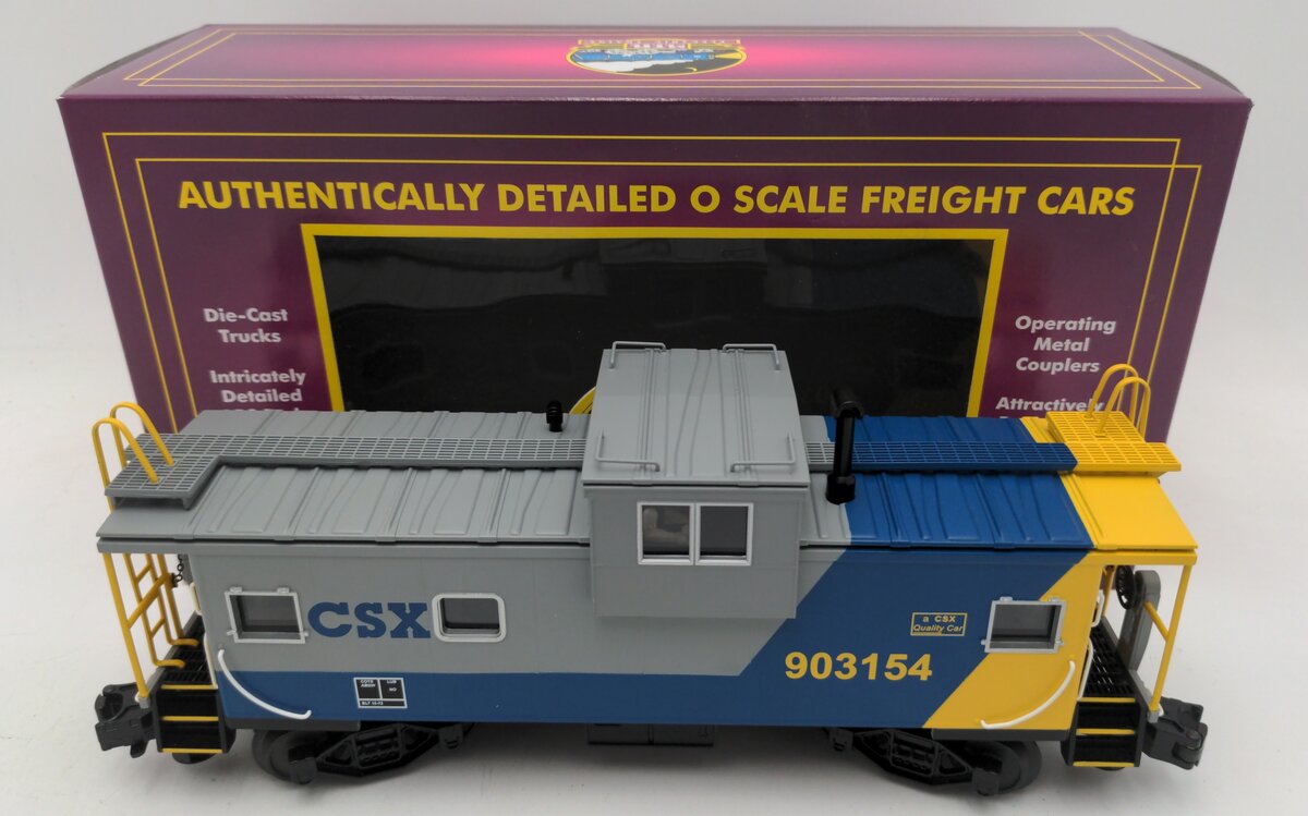 MTH 20-91118 Gauge CSX Extended Vision Caboose #903154 EX/Box