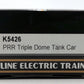 K-Line K5426 O Gauge Pennsylvania Salt Co. Triple Dome Tank Car NIB