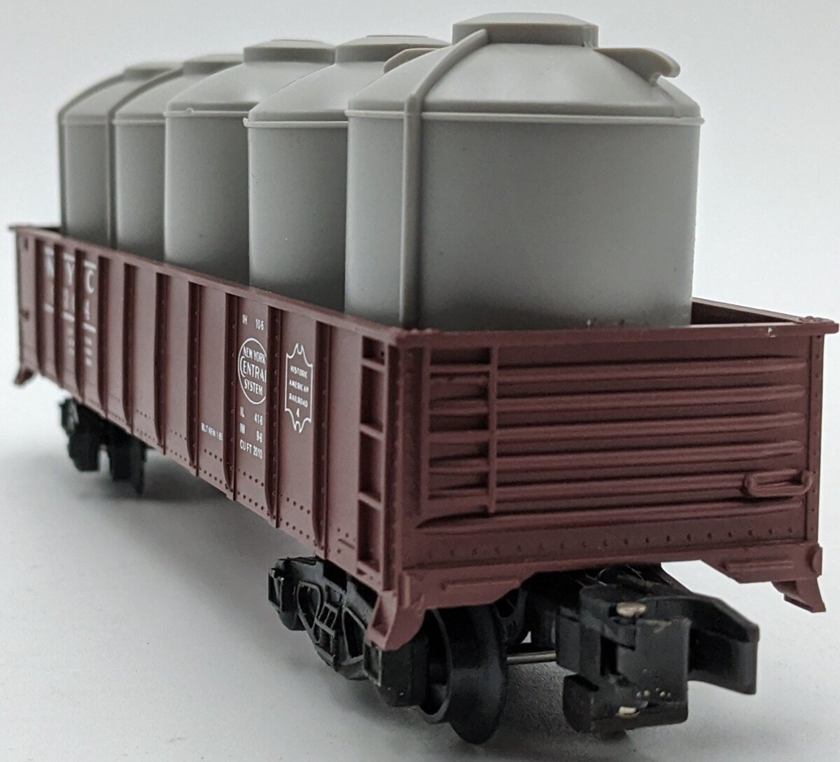 American Flyer 4-9304 S Scale New York Central Gondola w/Canisters #9304 NIB